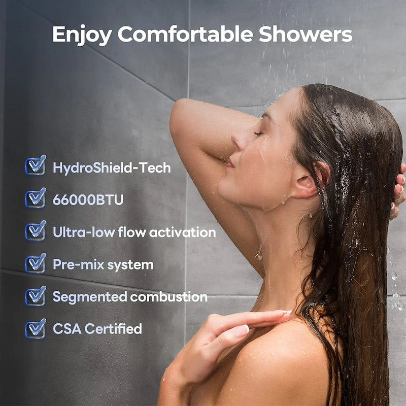 Fogatti INSTASHOWER ULTRA Tankless RV Water Heater 3.9 GPM 66,000 BTU LP Gas – image 8