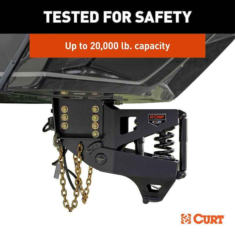 CURT 2024044579 Helux Air-Ride Gooseneck Fifth Wheel Trailer Hitch Pin Box – image 9