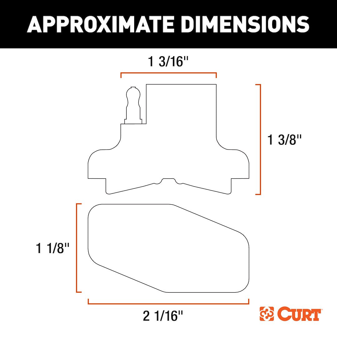 CURT 58306 Vehicle-Side Magnetic 4-Flat Trailer Connector - image 2