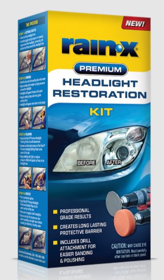 Rain-X 610153 Premium Headlight Restoring Set