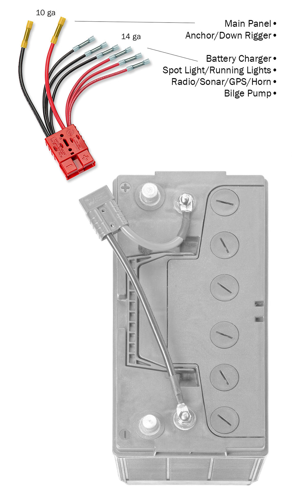 Connect-Ease RCE12VB4 Four-Accessory Quick-Connect Battery Kit - image 2