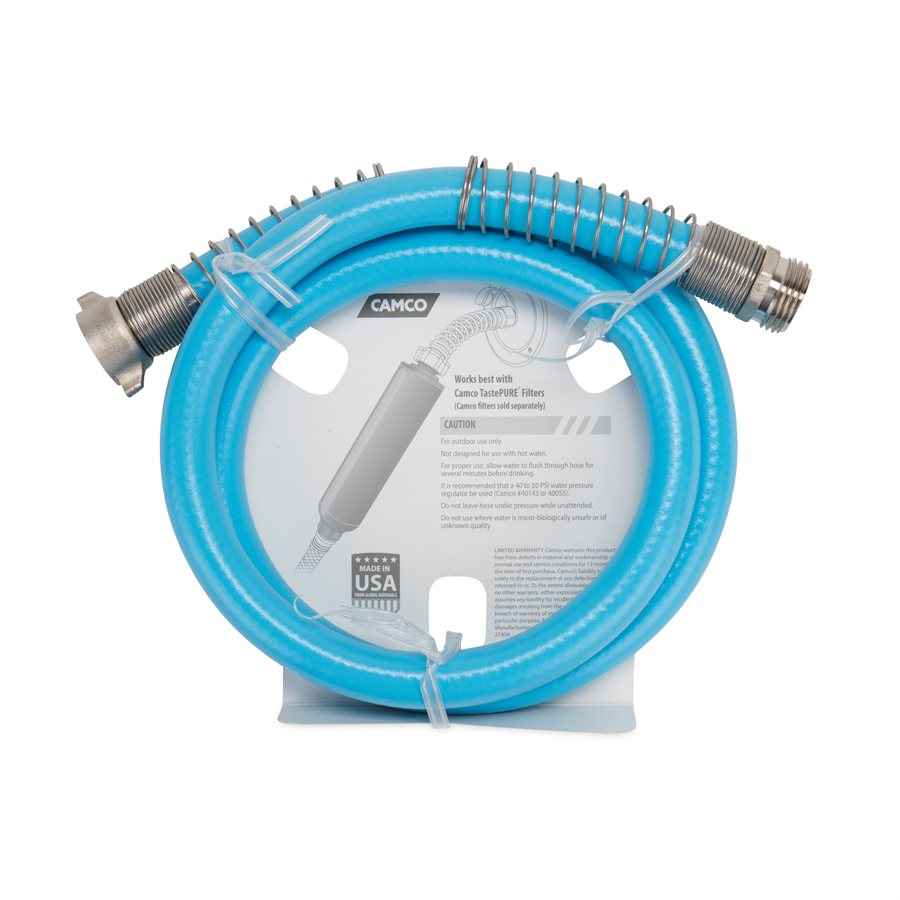 Camco 22590 EvoFlex 4-ft Blue Drinking Water Hose