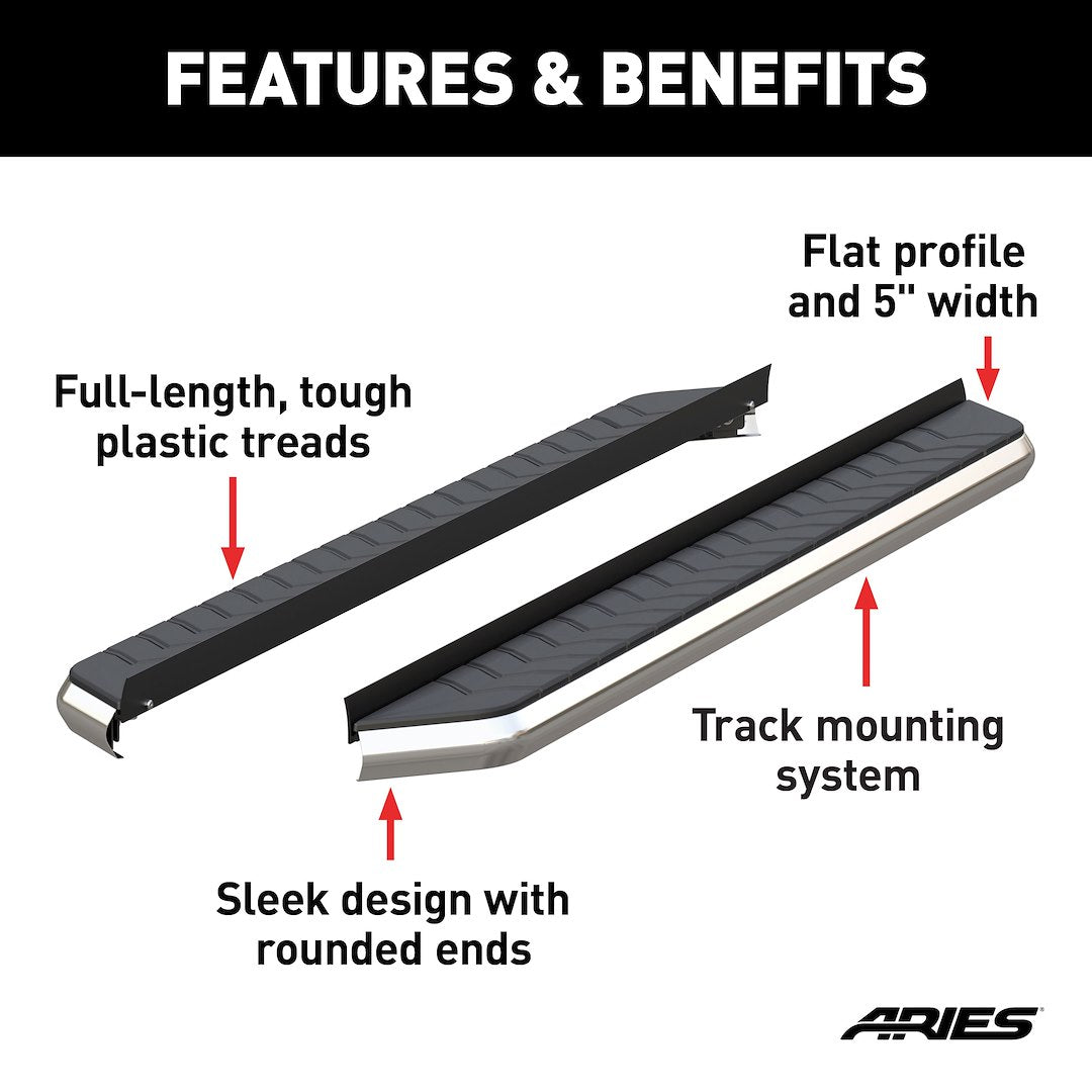 Aries 2051870 Silver 70-Inch AeroTread Board Component - image 3