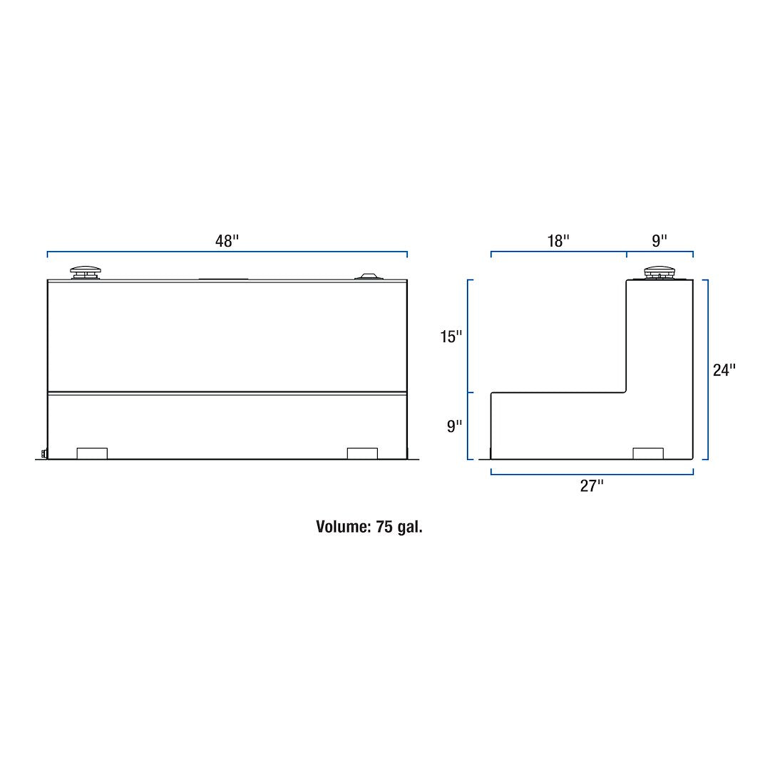 Uws Tt-75-L-T-P-Blk Liquid Transfer Tank - image 8