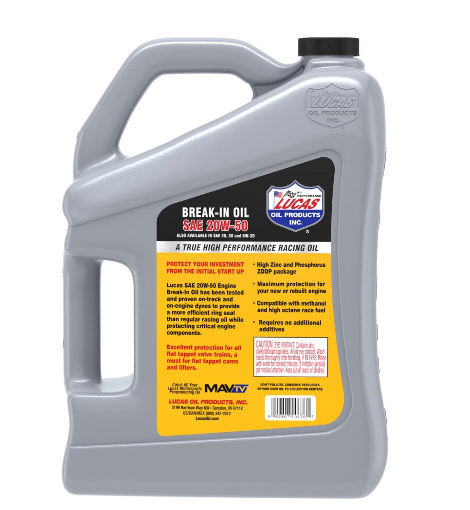 Lucas Oil 10636 Break-In Lubricating Oil