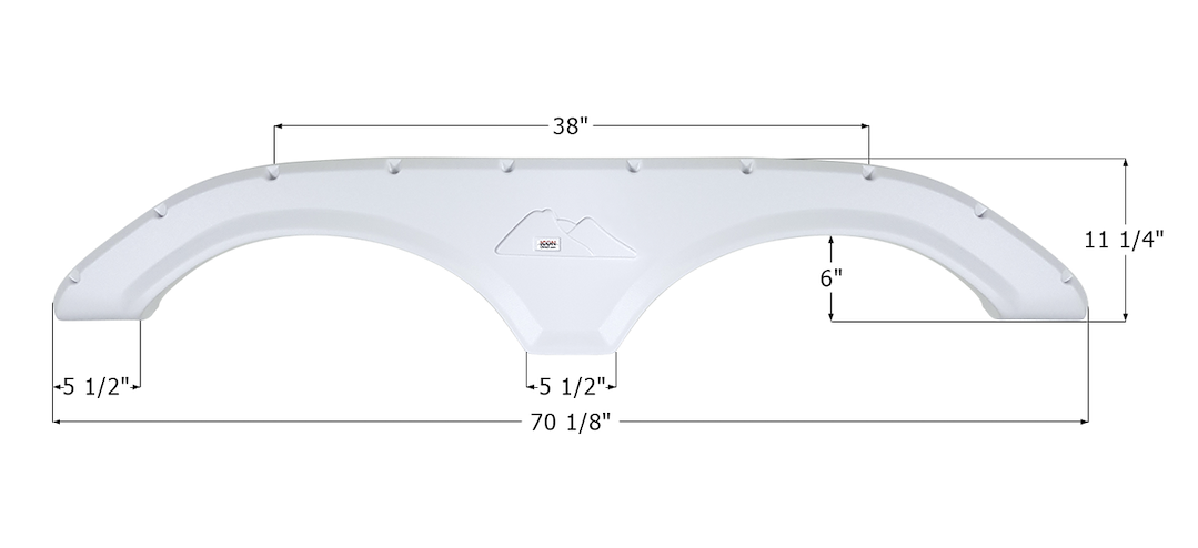 Icon 16712 Fender Skirt Panel