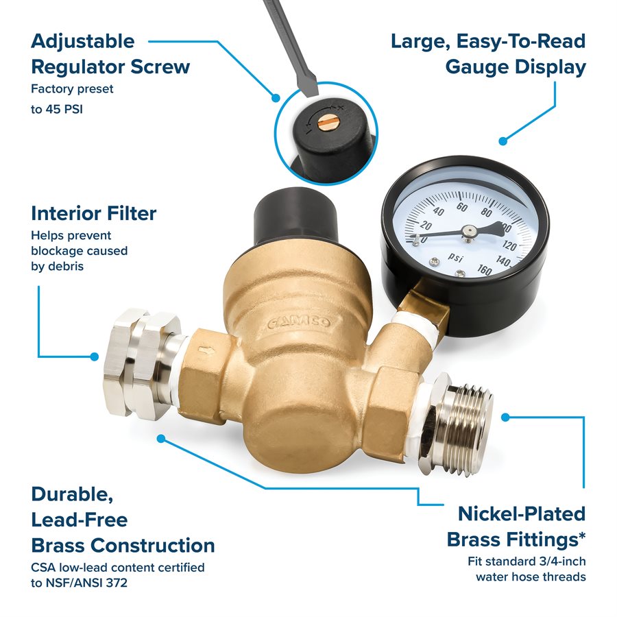 Camco 40058 Fresh Water Pressure Regulator - image 7