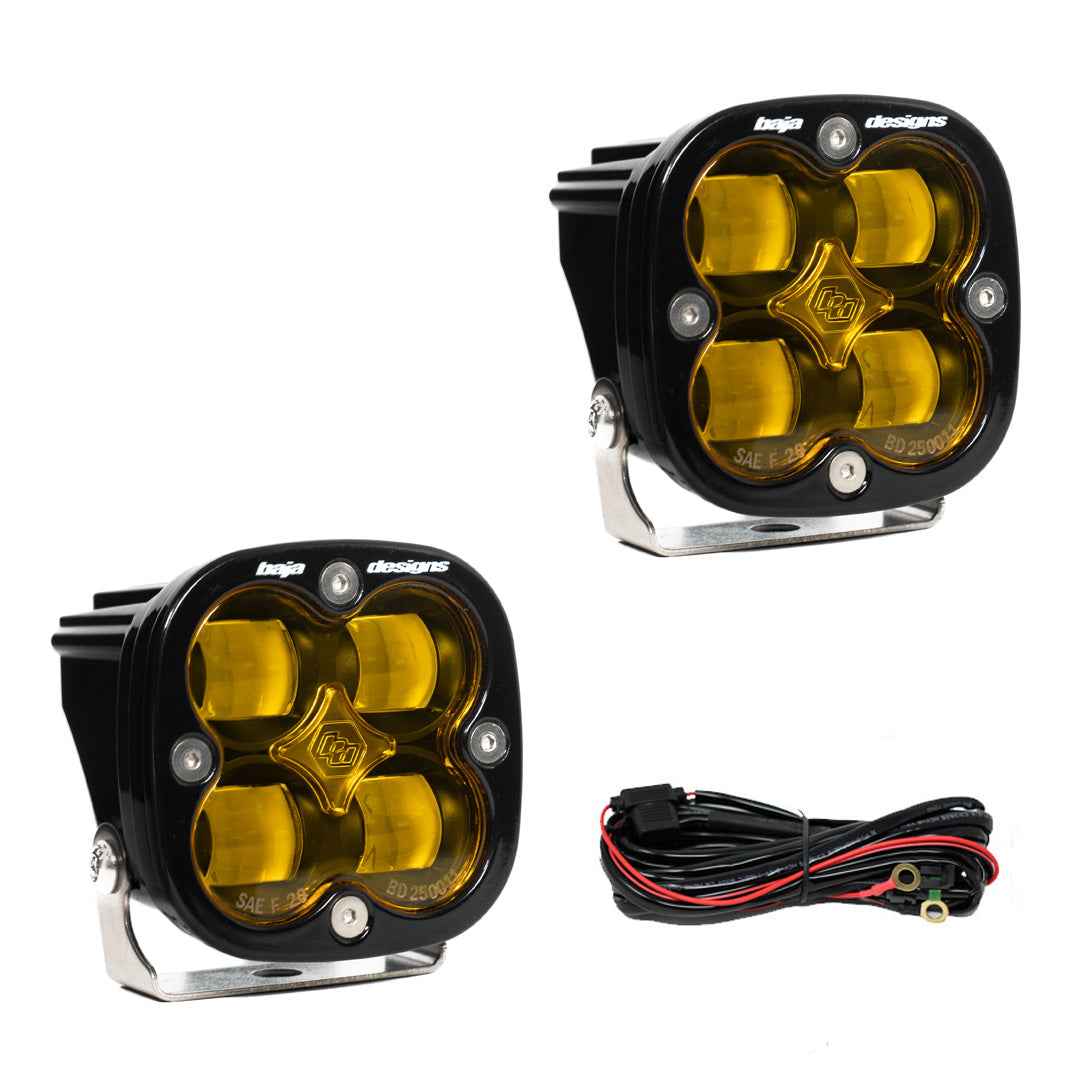 Baja Designs 257811 Squadron SAE Amber CREE Fog Light Kit