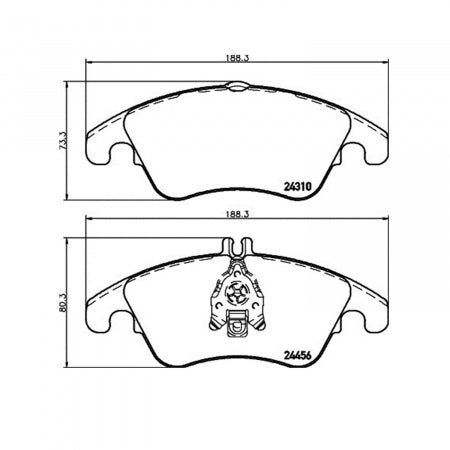 Hella Pagid 355012621 Disc-Brake Pad Set