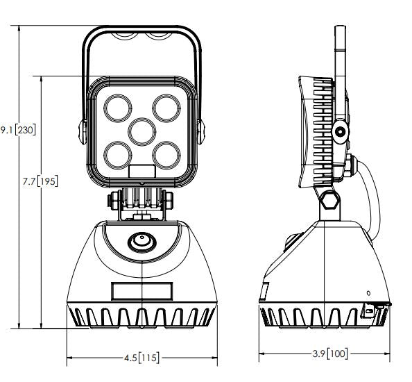 Ecco Elect EW2461 Rechargeable Work Lamp