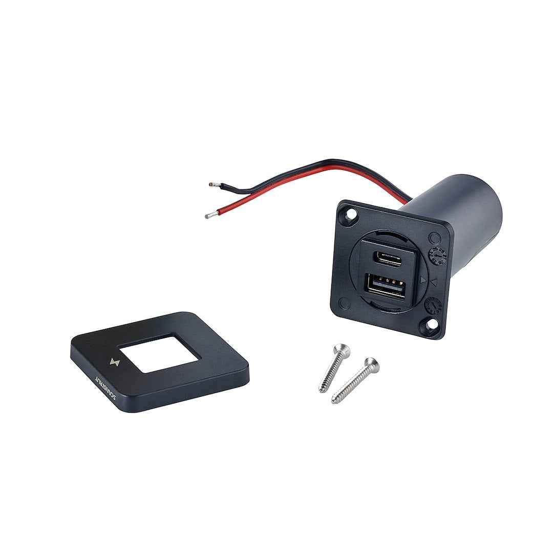 Scanstrut USB-A/USB-C Charging Outlet - 10–32V – SC-TILE-10