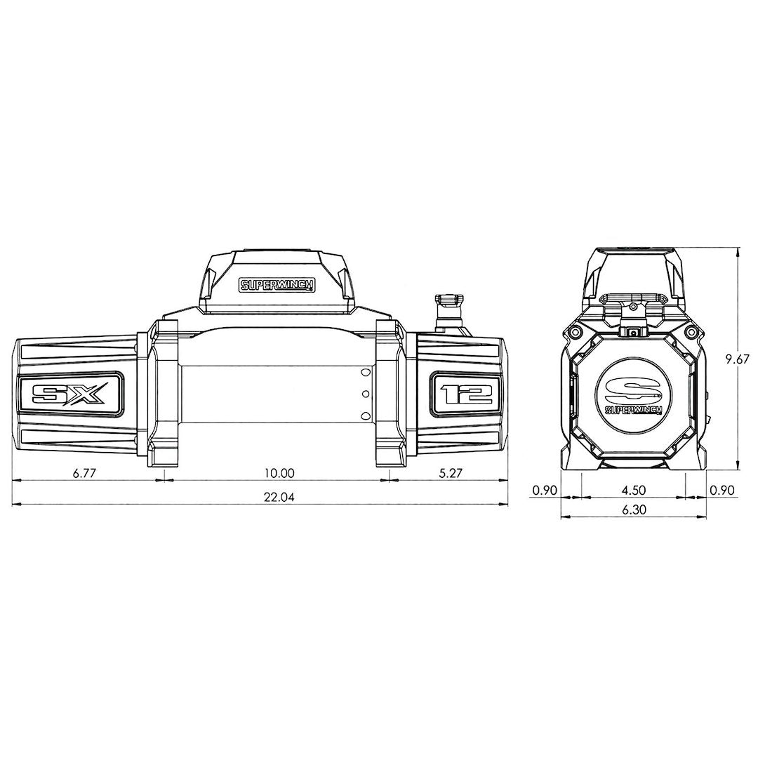 Superwinch 1712200 SX 12000 Geared Winch