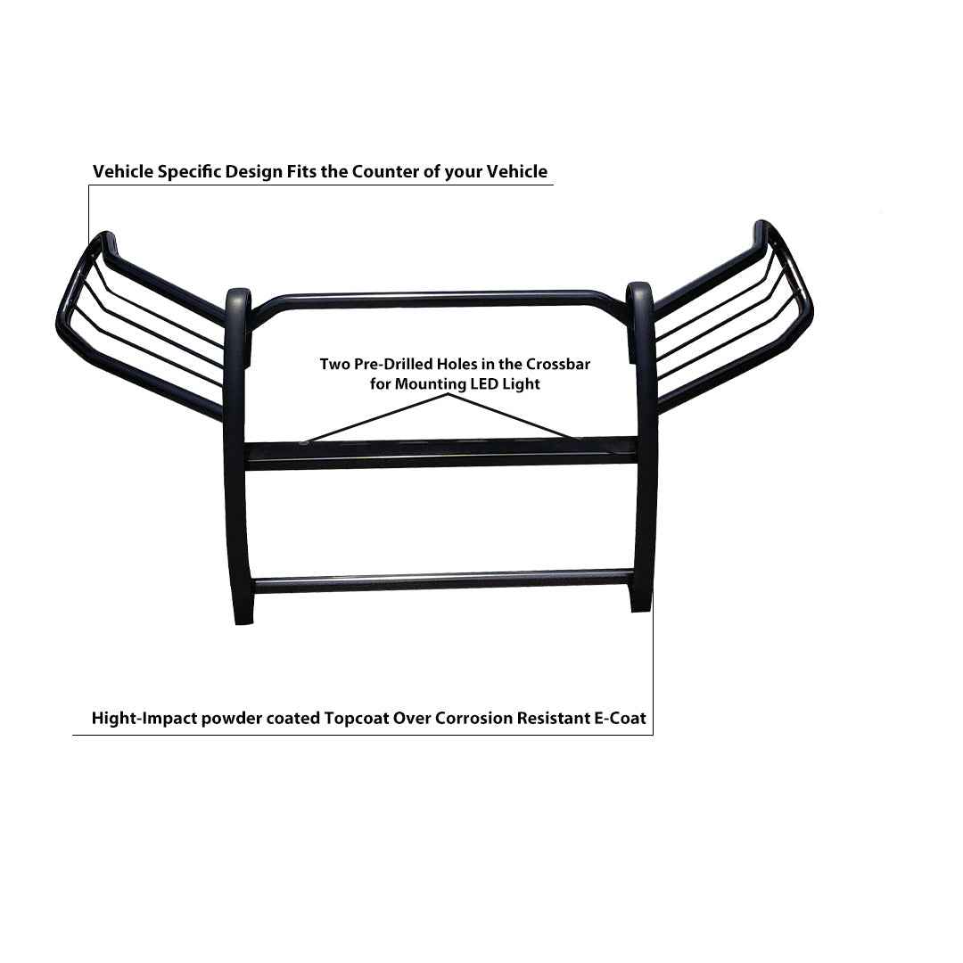 Black Horse Offroad 17A093904MA RAV4 Modular Black Steel Grille Protector