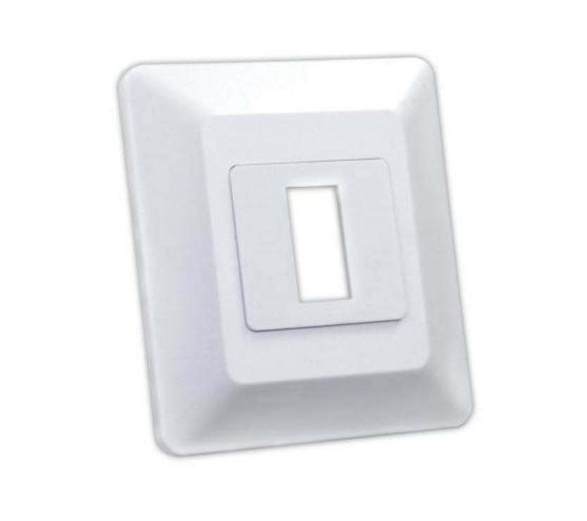 JR Products Multi Purpose Switch Faceplate (13605) – Color: White