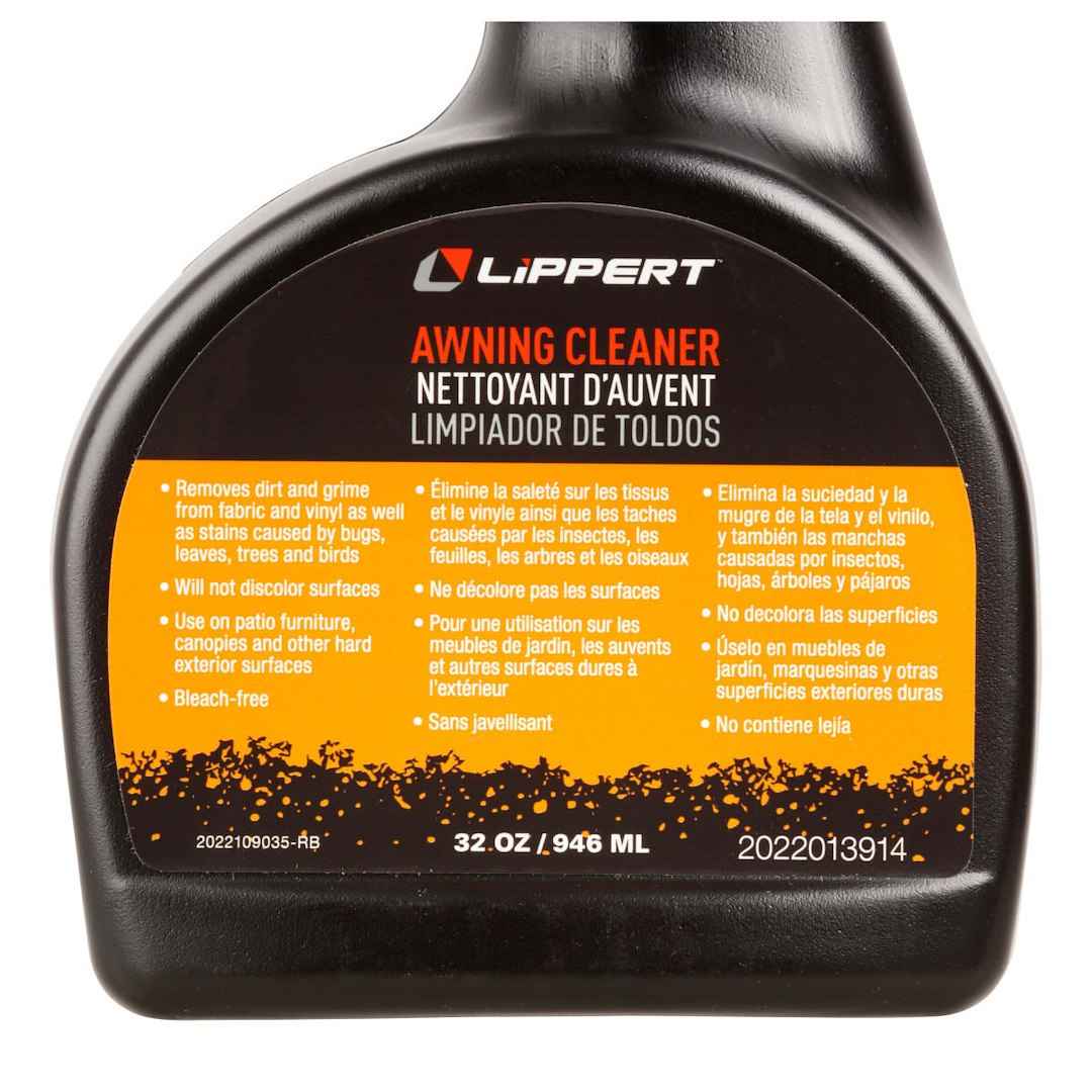 Lippert 2022013914 Fabric/Vinyl Awning Wash, 32-Ounce Trilingual
