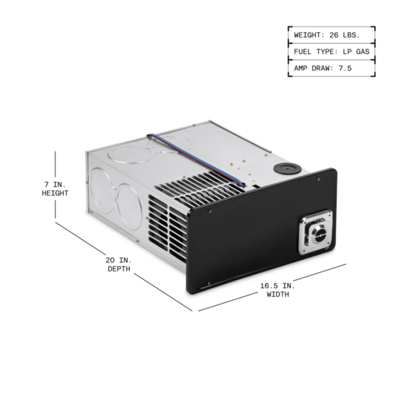 Dometic DFMDH30111 DFM Series 30,000 BTU LP Gas RV Furnace - Bottom Discharge – image 4