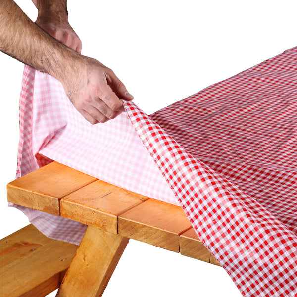 Coghlan's 9155 Checked Picnic Tablecloth and Two Bench Covers