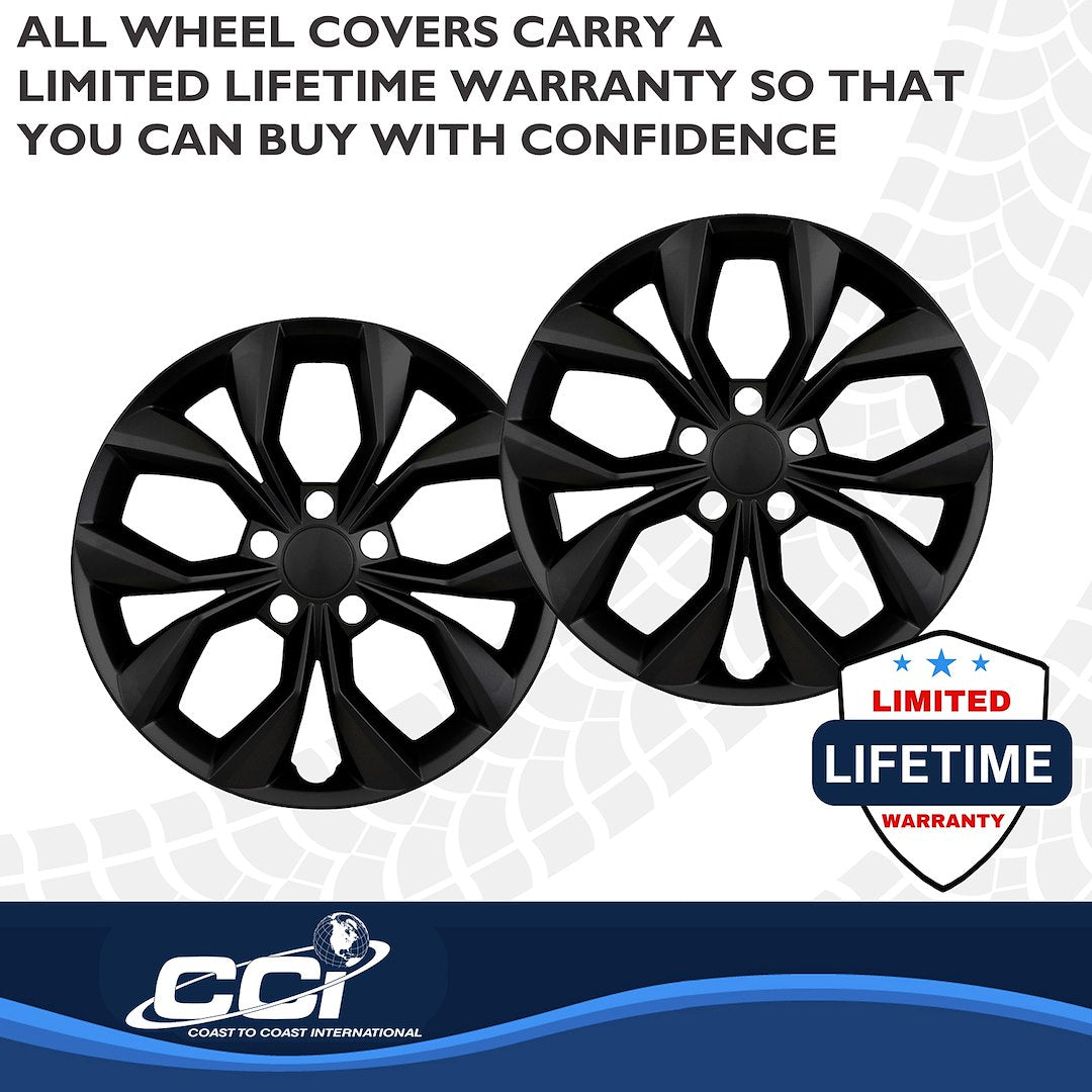 Coast To Coast 56217BLK CR-V LX 17-Inch Gloss Snap-On Set - image 4