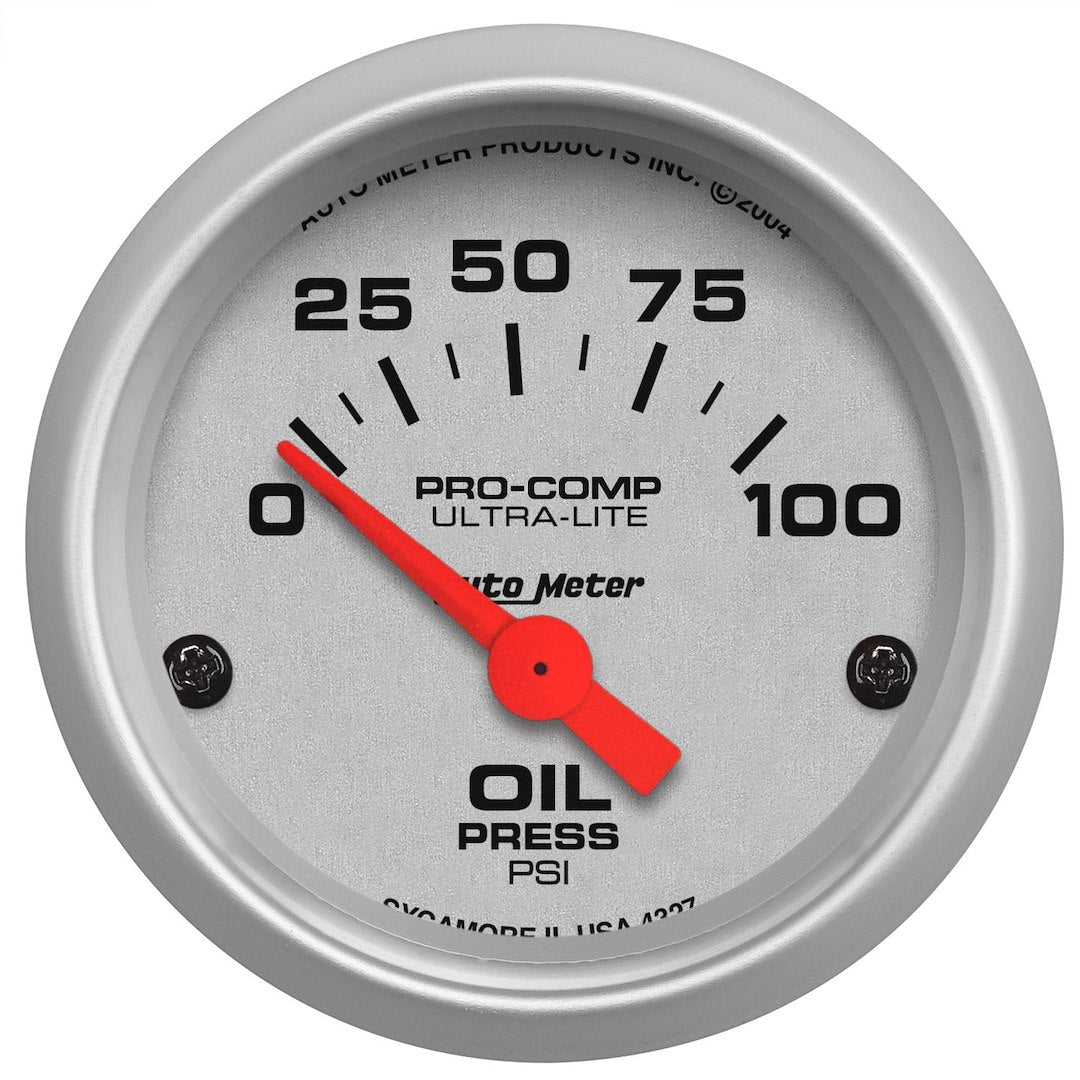 AutoMeter 4327 Mini Ultra-Lite Electric Oil Gauge with Sender - image 2