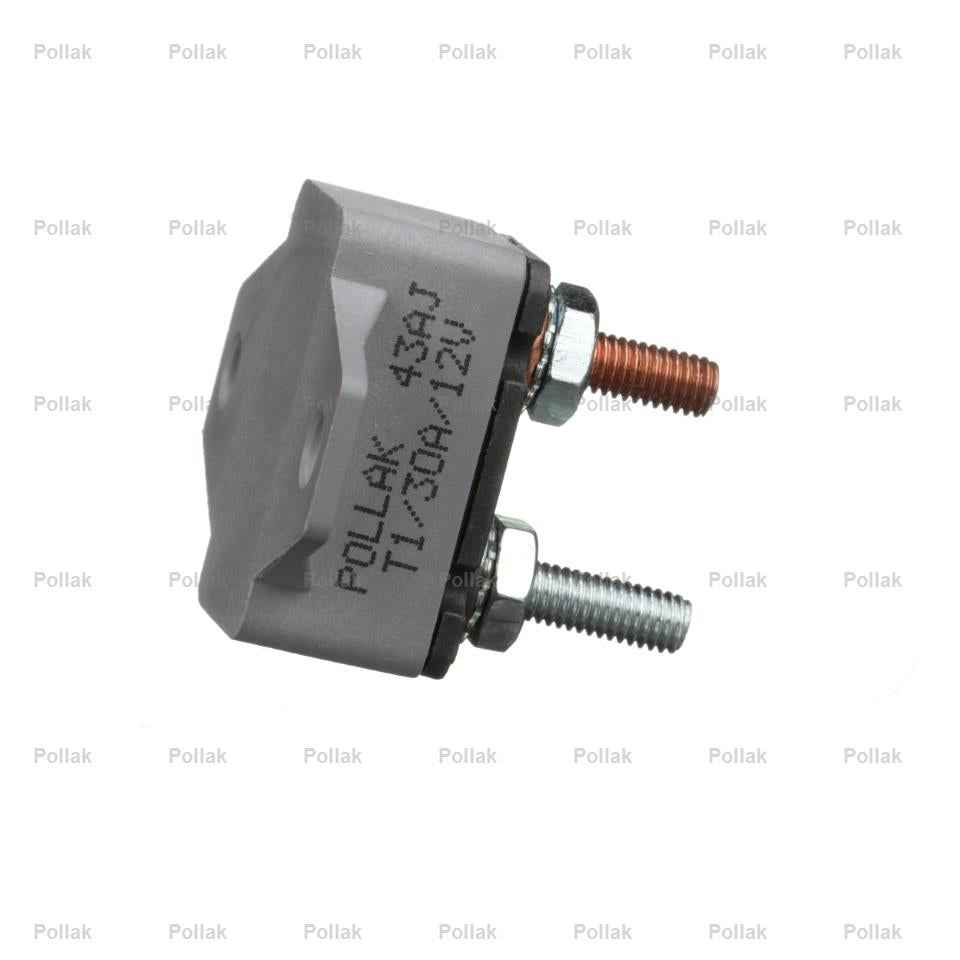 Pollak 54230PLV 30A Type I Automatic-Reset 12V Breaker