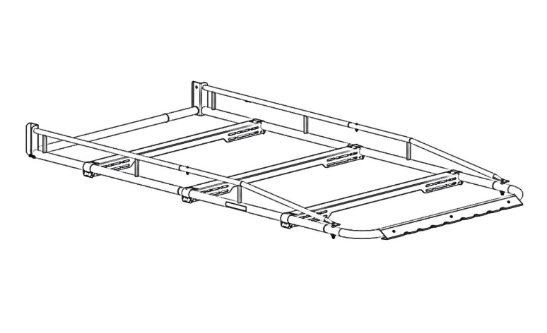 Holman 8010A Pro III Aluminum 8-Inch Cargo/Ladder Rack