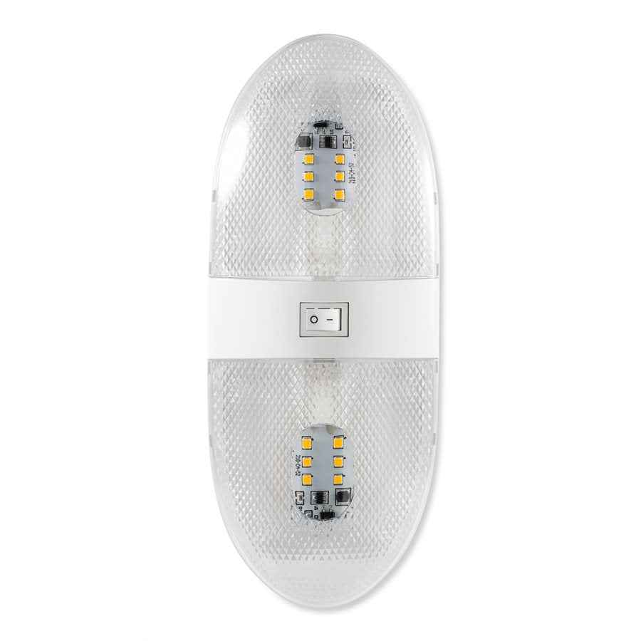 Camco Oval LED Dome Light - Clear Lens – 41321