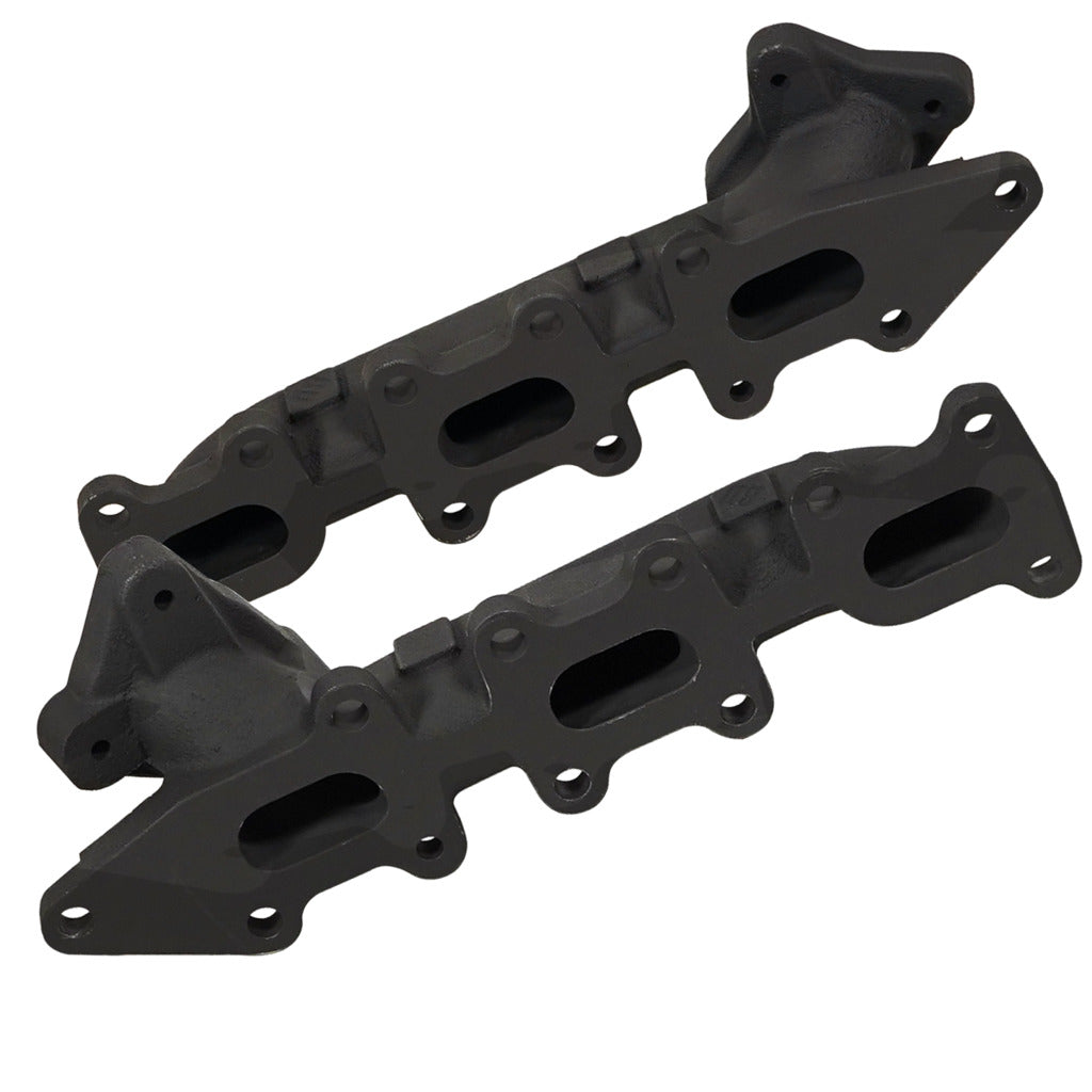 BD Diesel 1043001 Black Cast-Iron Exhaust Manifolds with Gaskets - image 3