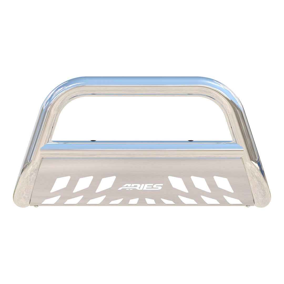 Aries 35-5006 Polished 3-Inch Bull Bar and Skid Plate
