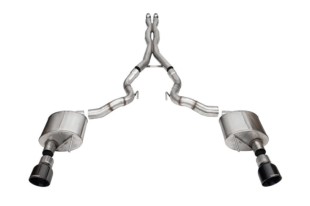 Corsa Performance 21270BLK Xtreme Dual 3-Inch Exhaust, Black Tips