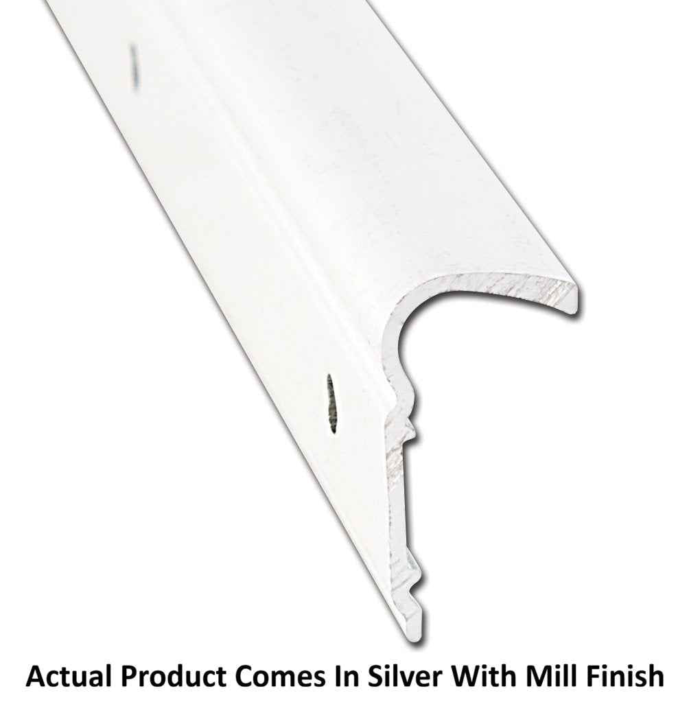 AP Products 021511038 Mill-Finish Aluminum Roof-Rim Molding, 8 ft