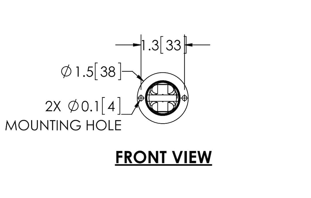 Ecco Electronic 9011C Hide-A-LED Clear-Lens Warning Unit