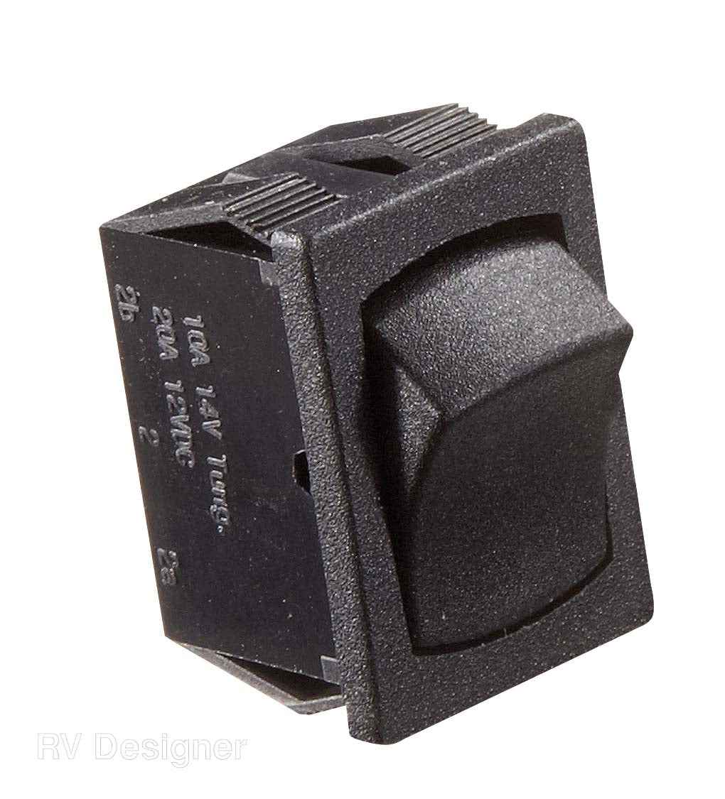 RV Designer S431 Black SPST On/Off Control Switch