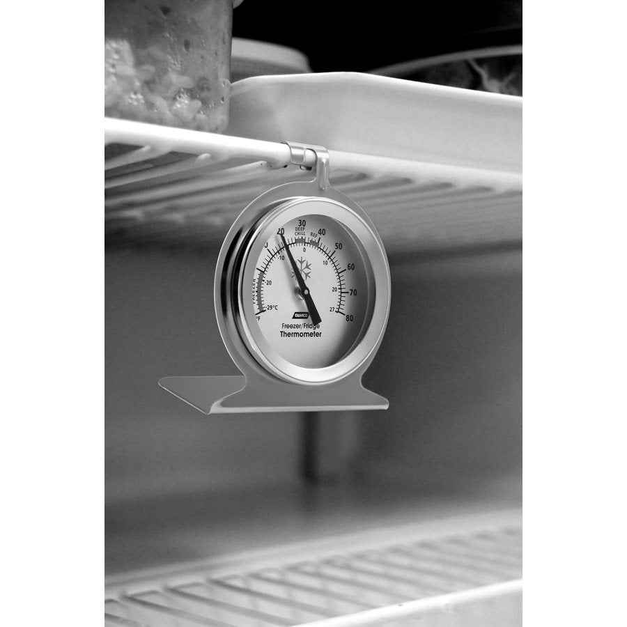 Camco 42114 Stainless Refrigerator and Freezer Dial Thermometer