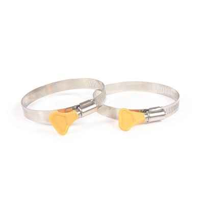 Camco 39553 Twist-It Tool-Free 3-Inch Hose Clamps, Pair