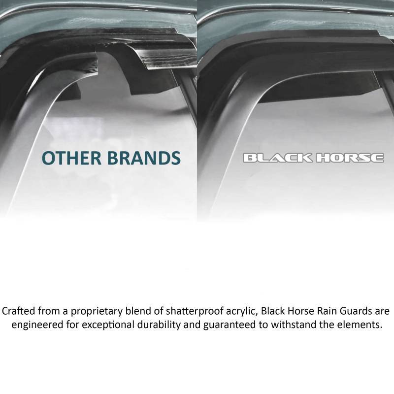 Black Horse Offroad 14-CHSLDC-14 GM Four-Piece Reinforced Acrylic Window Visors - image 11