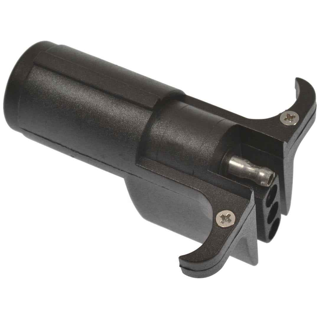 Pollak 6P102V Black Nylon 6-Round to 4-Flat Wiring Adapter