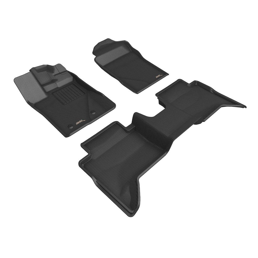 3D Mats L1FR16401509 Ranger KAGU Black 3-Piece Floor Mats - image 1