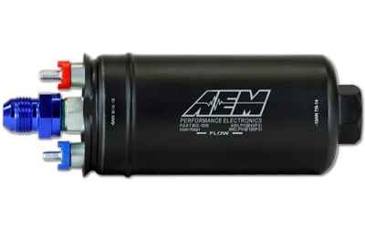 AEM Electronics 50-1005 380 LPH In-Line Gasoline Pump, 6–18 Volts