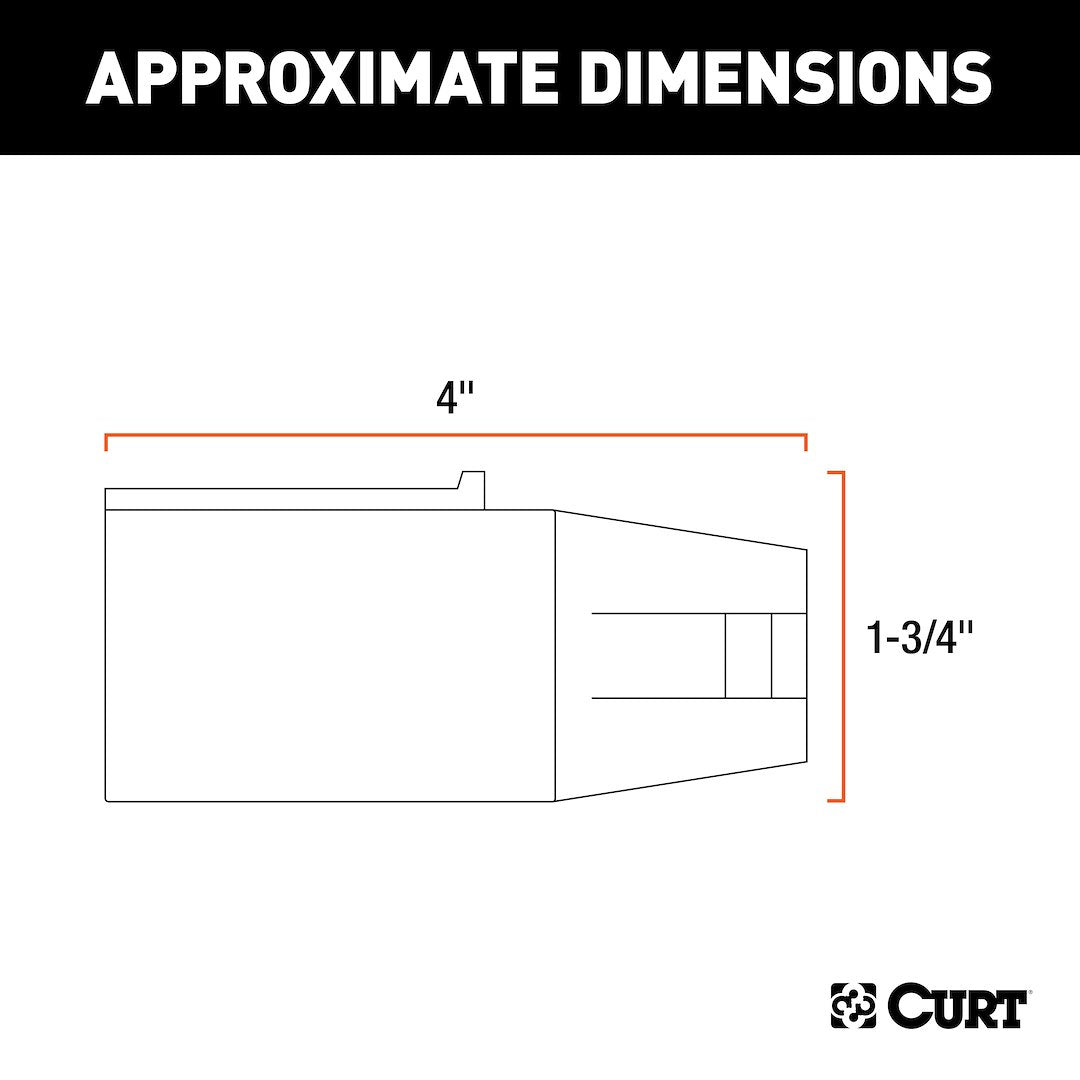 CURT Trailer Wiring Connector Adapter (57660) – Material: Plastic