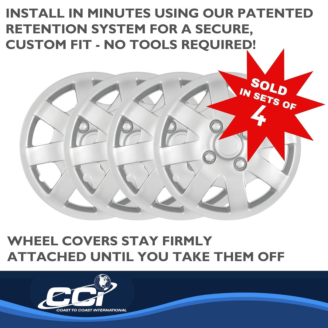 Coast To Coast 40814S Eight-Spoke Wheel-Cover Set for Sentra - image 4