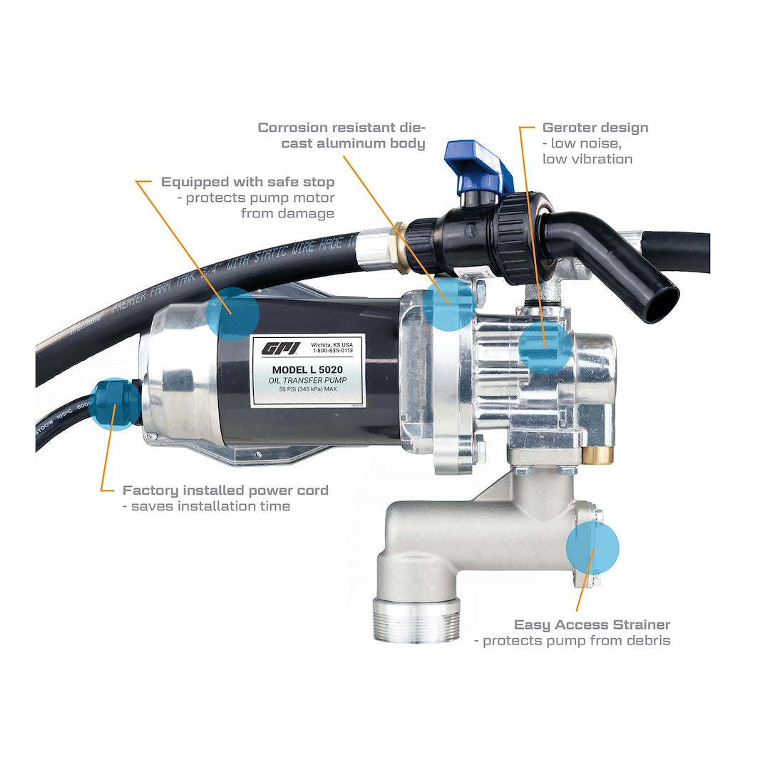 GPI 142100-04 L-Series Oil Transfer Pump