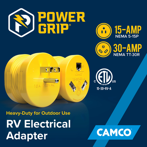Camco Power Grip Not Applicable Adapter Plug Power Cord (55223)