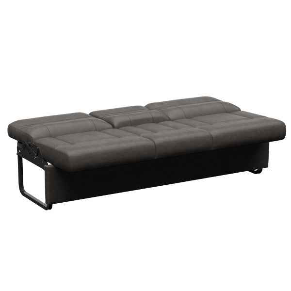 Lippert 2024044414 McCoy Brown Three-Seat Jackknife Sofa, 72-Inch
