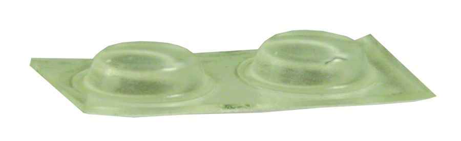 JR Products 71015 Clear Adhesive Door Bumpers, Twelve-Pack