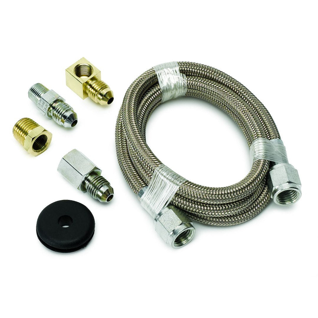 AutoMeter 3227 3-Foot Stainless Braided Pressure Line with Fittings