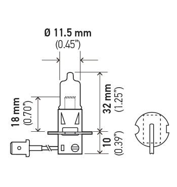 Hella H3 100w Bulb for Driving/Fog Lamps