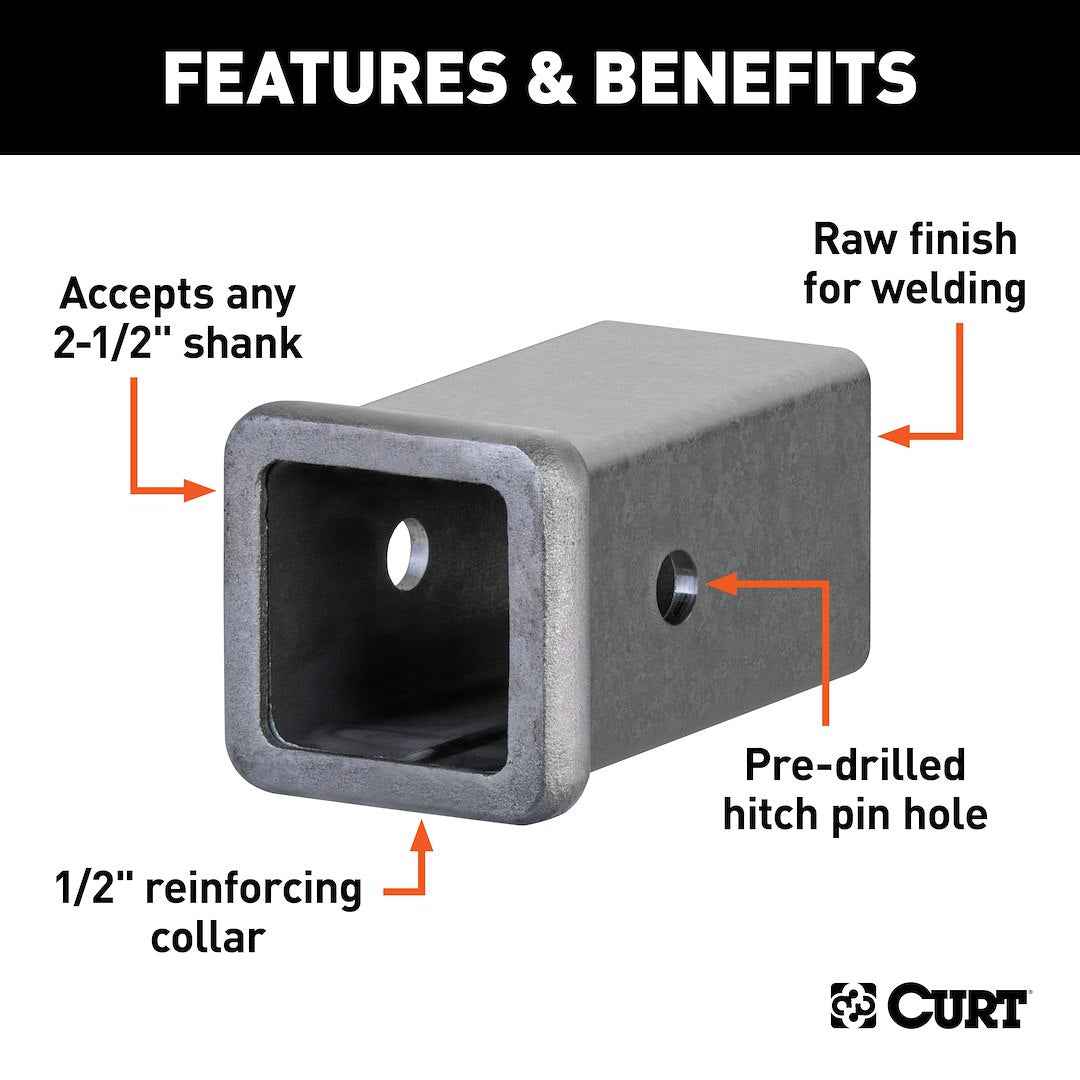 CURT Trailer Hitch Receiver Tube – 49516