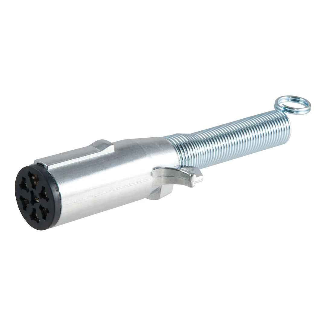 CURT 7-Way Round Trailer Plug with Spring – 58180