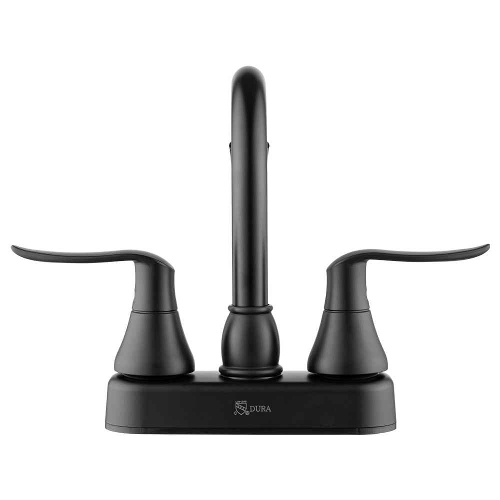 Dura Faucet RV Bathroom Faucet - High-Rise, Dual Lever – FPB155LHMB