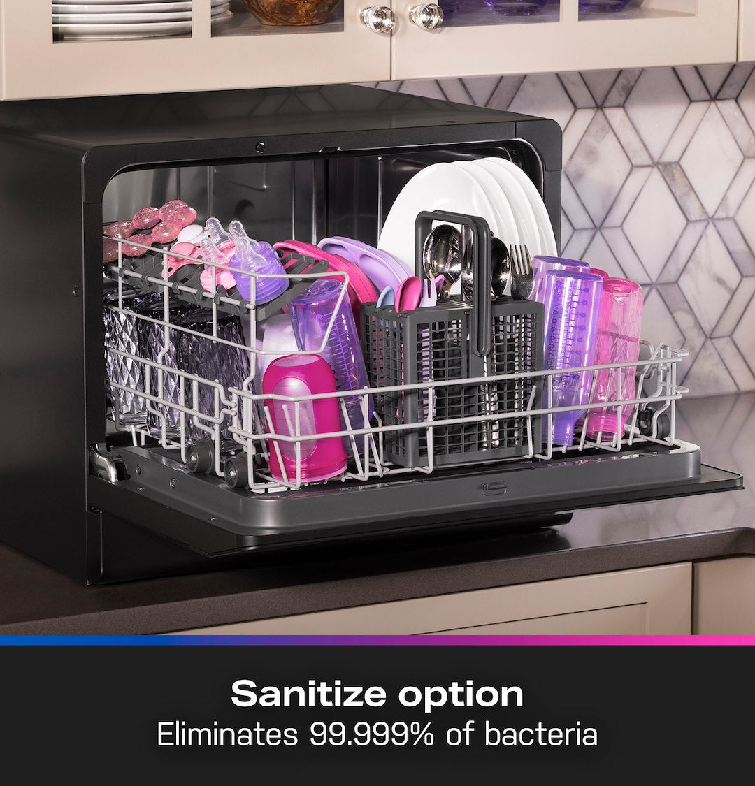 GE Appliances PZF560HGWBB Compact Dishwasher